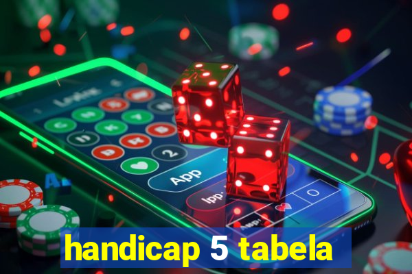 handicap 5 tabela